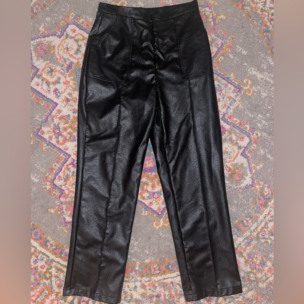 Faux Leather Pants
